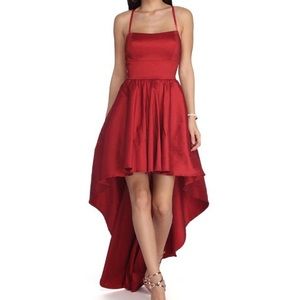 Windsor Farrah High Low Taffeta Dress